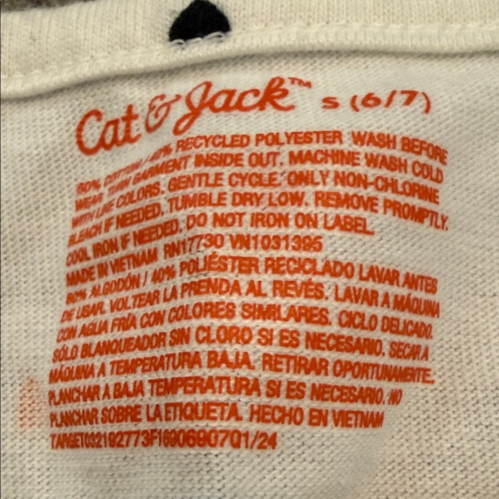 Cat & Jack Kids Casual Dress Set - White, Purple, and Black - Picture 2 of 5